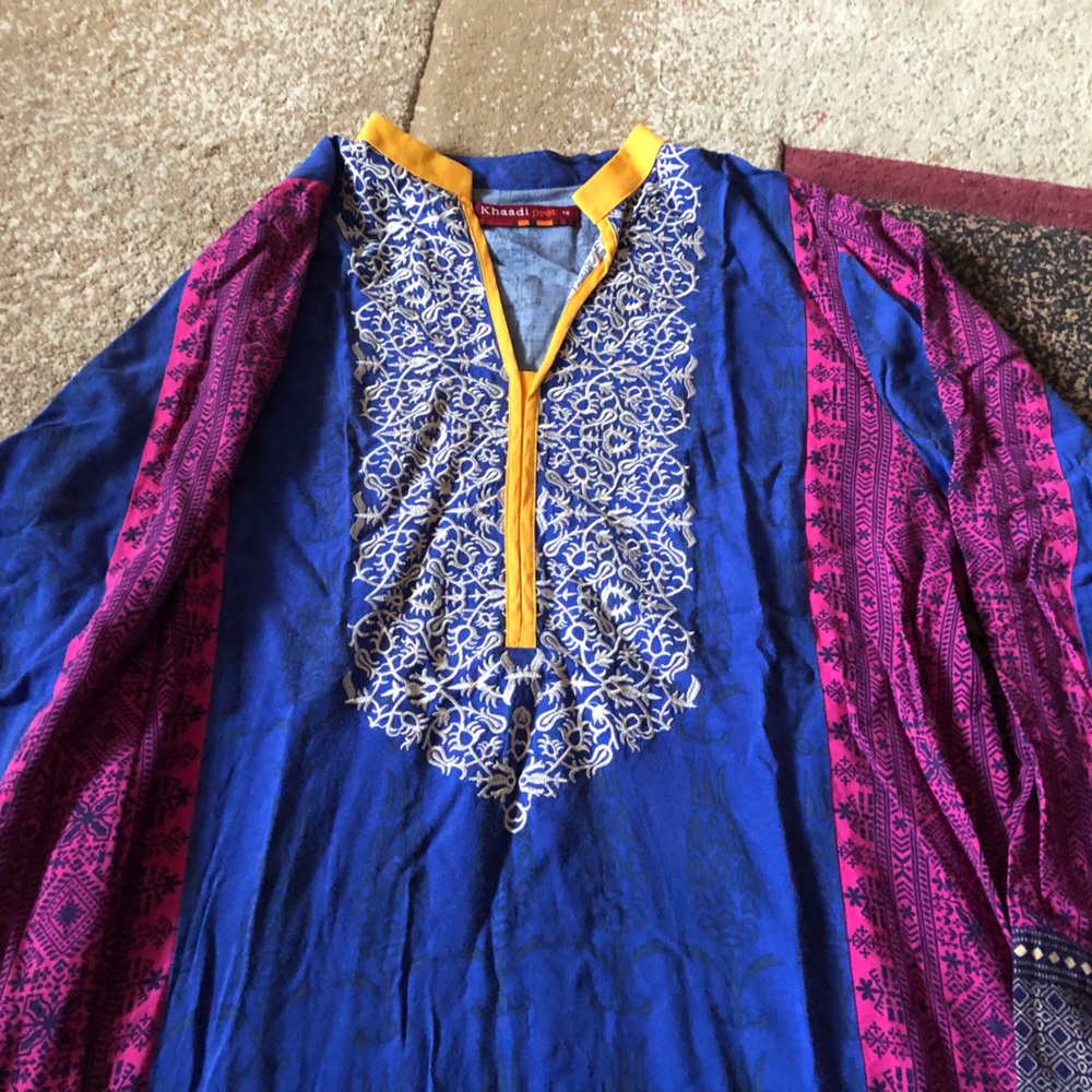 Designer linen kurti
